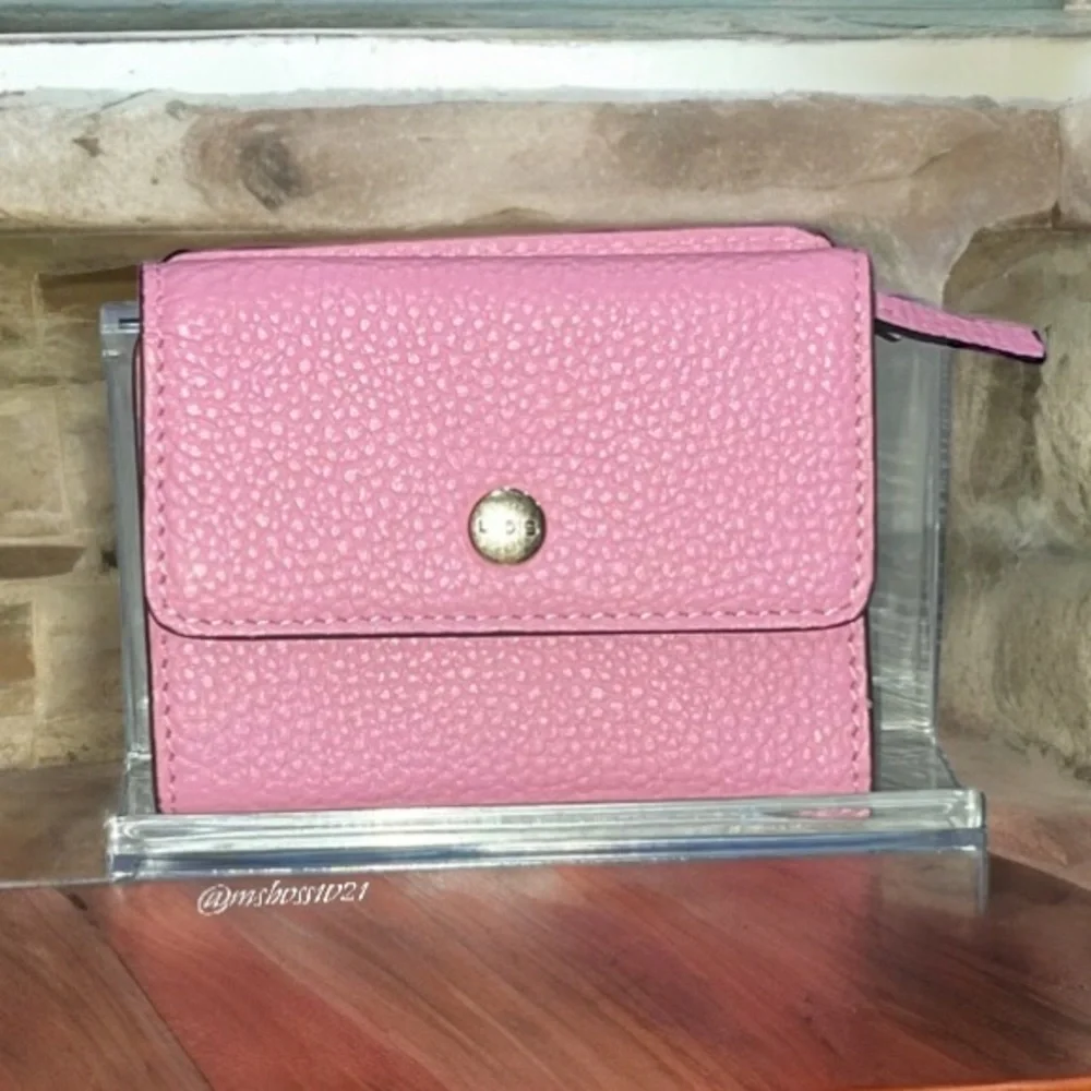 Lodis Pink Short Trifold Wallet BRAND NEW WITH TAGS